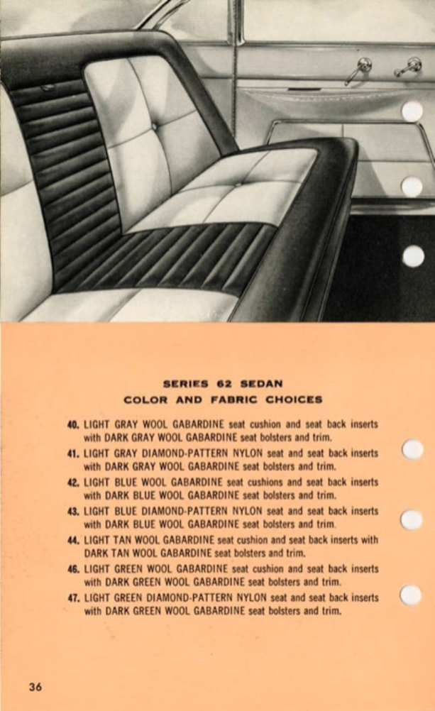 1955 Cadillac Salesmans Data Book Page 133